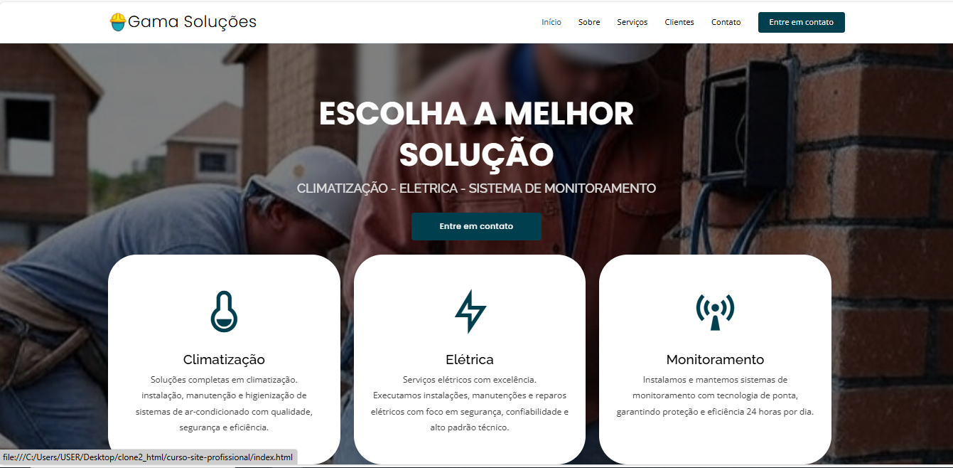 Preview - Site para prestação de serviços
